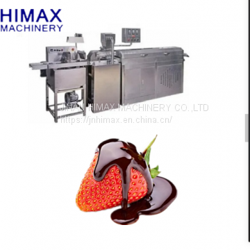 Low cost 15kg Chocolate enrobing coating machinery with cooling tunnel