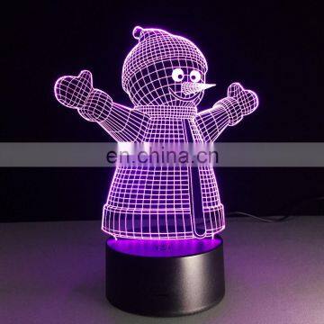 Snowman 3D Led Night Light for Christmas Gifts photo-6