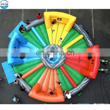 Carnival Interactive Sport Giant Bungee Cord Hippo Chow Down Inflatable Human Hungry Hippos Game photo-2