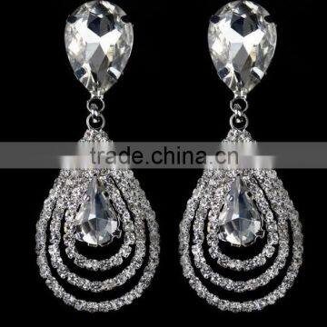 Crystal Rhinestone Earring aretes para Mujer Novia Shinny Luxury with best price Chicas Muchachas