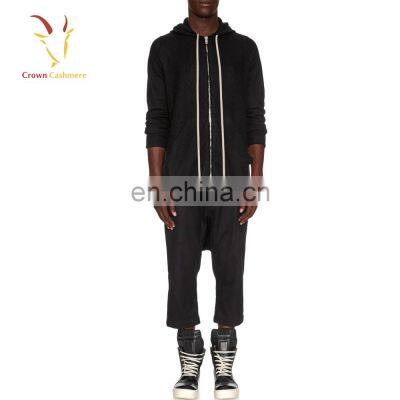 Men's Zipper Knitting Pattern Hooded Cardigan Sweater photo-5