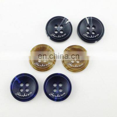 Fashion Plastic Solid Colored Shirt Clothing Custom Resin Buttons