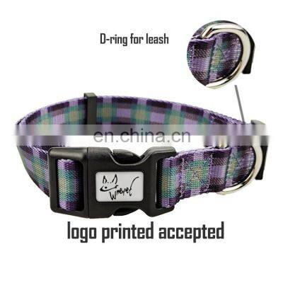 Polyester Dog Collar Accept Custom Pattern Heat Transfer Pet Collar Adjustable photo-5