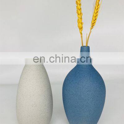Custom Cheap Indoor Sprinkle Nordic Rustic Farmhouse Office Living Room Ceramic Porcelain Flower Vases for Home Decor photo-2