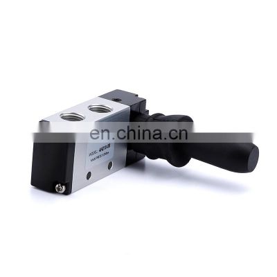 4H Series Hand Controlled Switch 4H210-08 5/2 Way Manual Control Pneumatic Air Valve With Hand Lever