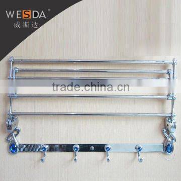 China Wesda Bathroom Accessories 2015 Sus 201 Stainless Steel Towel Rack photo-2
