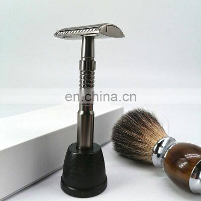 Safe Quality Deluxe Mens Twin Blade Reusable Metal Safety Razor photo-5