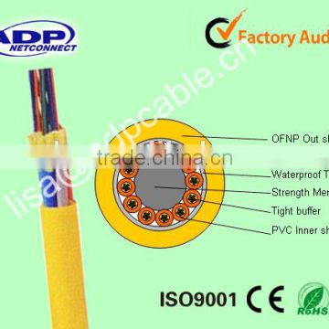 Fan-out multi core buffered fiber optic cable