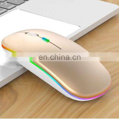 Mouse Inalambrico Ultra-Thin Rechargeable Colorful 2.4Ghz Optical Computer Wireless Gaming Mouse photo-3