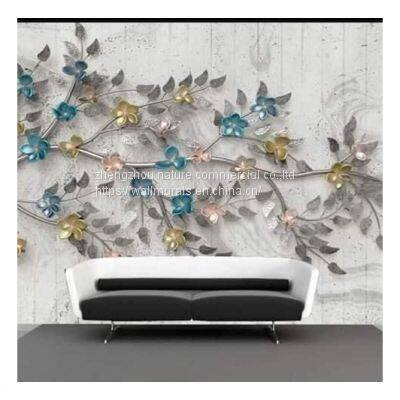 3D 5D 8D 16D Animal Flower Tree Design Wall Mural Embossed Wall Decoration For Home Tv Background Dropshipping photo-4