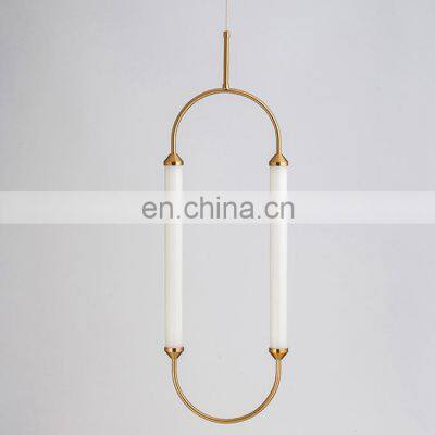 Post-modern Ring-shaped Dining Room Circle Combination Chandelier Simple Creative Living Room Bedroom Glass Pendant Light