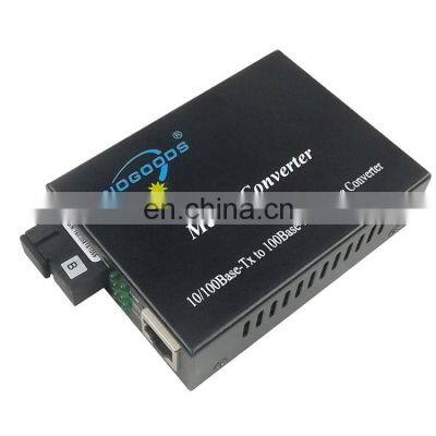 10/100M adaptive 1310/1550nm 20km distance external power supply ethernet fiber media converter