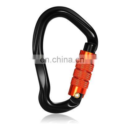 JRSGS Heavy Duty Wholesale Custom Climbing Carabiner Clip Aluminum Alloy Snap Hook Rappelling Dog Leash S7109TN