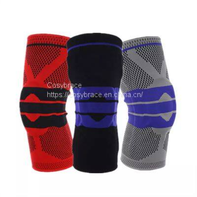 Factory Price Sports Safety Breathable Knee Support Belt Wrap Elastic Anti-slip Knee Brace