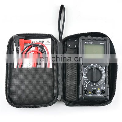 Mestek 1pcs Multimeter Case Canvas Case Multipurpose Instrument Storage Bag Multimeter Storage Black Toolkit Pouch Bag