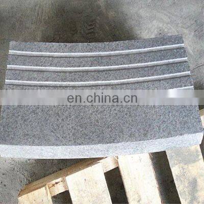 Top Surface Flamed Black Granite Stairs Steps for Outdoor photo-3
