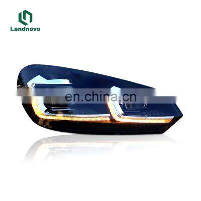 Landnovo Headlights for VW Golf 6 to 7.5 2010-2012 Led Head Lamp Assembly PLUG & PLAY