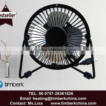 Slient working design small metal desk fan