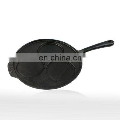 Cast Iron Kitchen 3-Cup Frying Egg Pan Multifunctional Breakfast Fryer Skillet Fryer Mold Cooking Pan Cookware photo-4