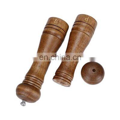 Wood Salt and Pepper Mill Set Pepper Grinder