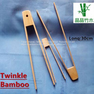 Bamboo toaster tongs Wholesale bamboo bread tong/Customized bambu tongs sale