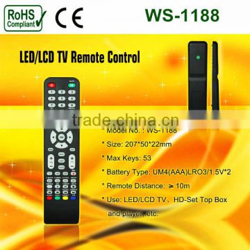 Multi-function LED TV,DVD and set-top box Remote Control with 53 keys