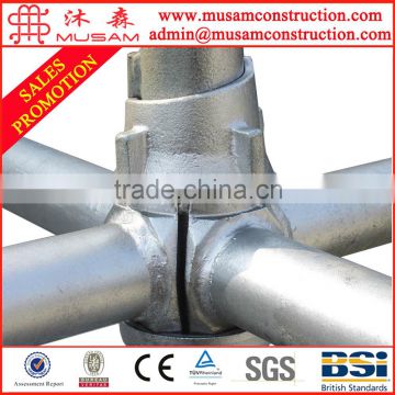 Best Quality !!! Promotion Price !!! quick assembly Q235 Cuplock scaffolding standard and ledger for sale