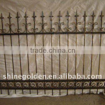 Wrought iron fence from top manufacturer for garden                        
                                                Quality Choice
                                                    Most Popular