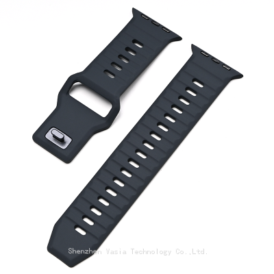 Cinta de silicona deportiva de 49mm, 42mm, 44mm, 40mm, 38mm. Correas de reloj inteligente de goma para Apple IWatch Series 8