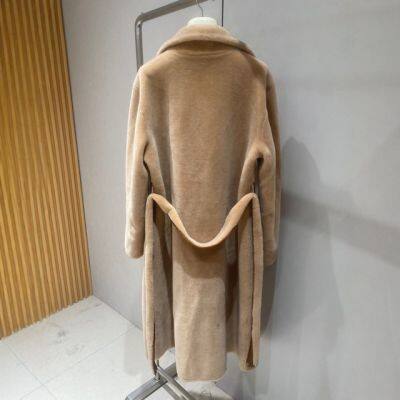 Sheep Shearing Velvet Composite Fur One-piece Coat for Women in Winter 2024, New Warm Wool Coat, Haining Medium Long Version photo-2