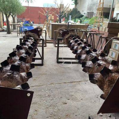 Customization Make High Quality Artificial Coconut Palm Tree for School Decoration 5 Meters Simulation Bonsai Palm Trees photo-4