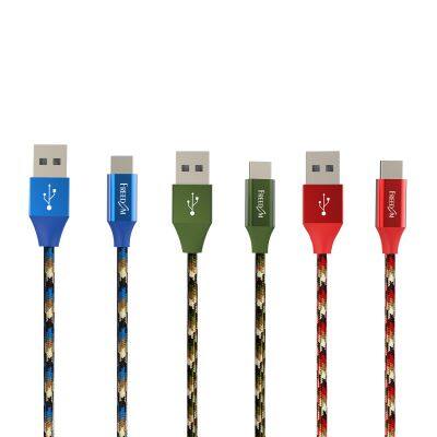 High Speed Data Cable USB a to C Cable 1ft 3ft 6ft 10ft USB2.0 3A Fast Charging Cable