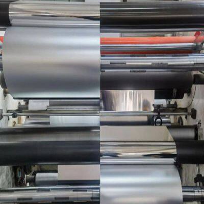 12MIC  VMPET SILVER COLOR thermal lamination film with hot melt glue