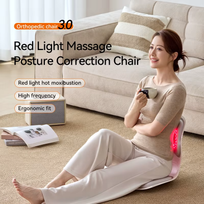Pro Wireless Red Light Lumbar Correction Seat (5000mAh) | Massager Supplies Wholesale