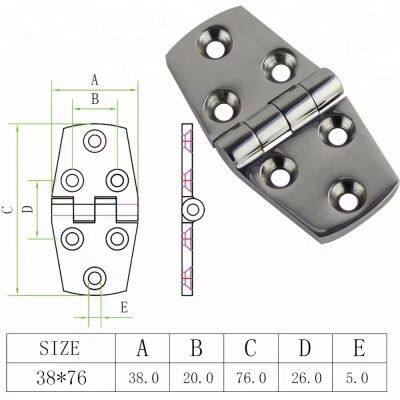 Boat Casting Solid Door Hinges Marine Grade 316 Stainless Steel Mirror Polished Heavy Duty Hinge Used for Boats Yachts Doors Windows photo-4
