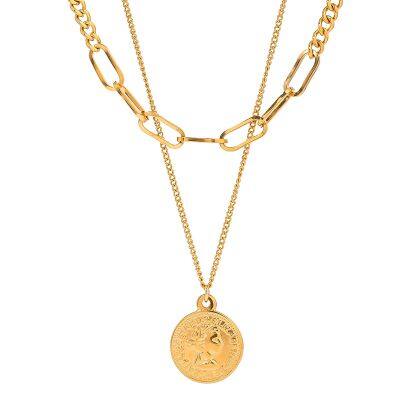 HonHo 316L Stainless Steel Necklace With 18K Gold PVD Coating - 2-Year Color Retention photo-2