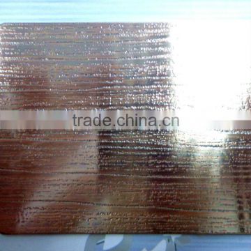 antique bronze stainless steel sheet wall panel