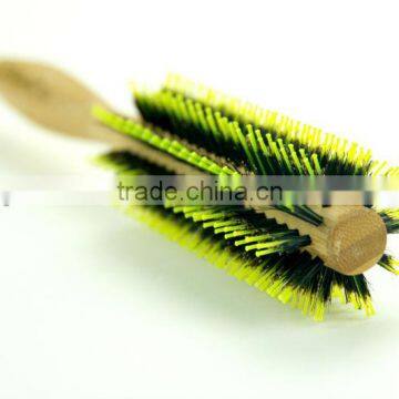 High Quality Nature Bamboo Rotating Hair Brush photo-3