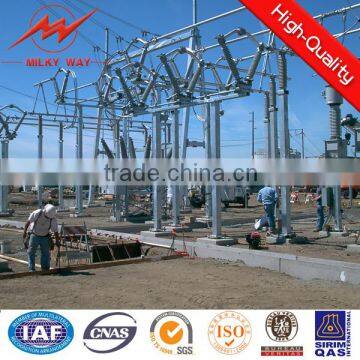 15m Gr50 galvanized electricity substation angel steel