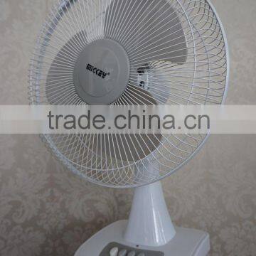 Wholesale 14 inch Table Rechargeable Fan 12V Solar DC/AC Emergency Fan