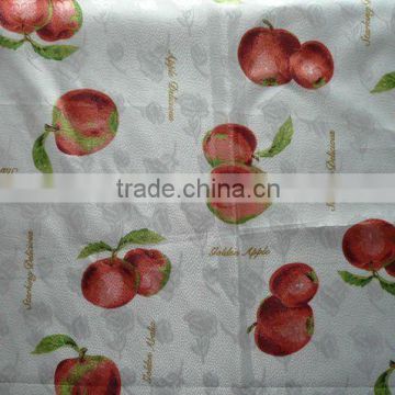 Poly-jacquard apple printed table cloth