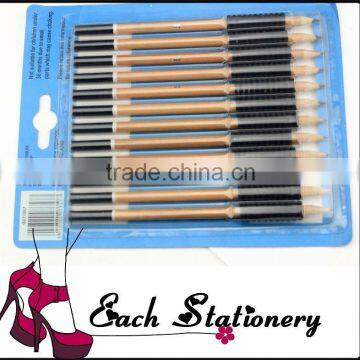 7" HB wooden color pencil set with pencil grip