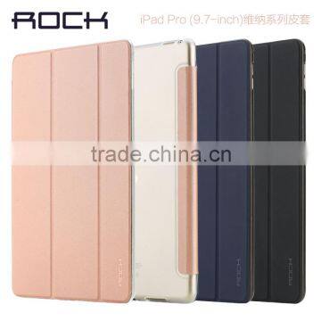 ROCK Veena Series PU Leather case for ipad pro 9.7 smart flip holder PC leather case for ipad pro 9.7