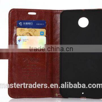 Original K-COOL Fine Sheep Grain Printing Stand PU Leather Wallet Case For Google 6 MT-2829 photo-6