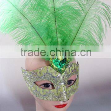 Wholesale Venetian Mask Ostrich Feather Decoration And Halloween Accessories photo-6