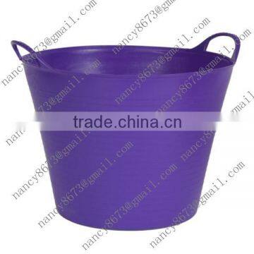 purple laundry basket