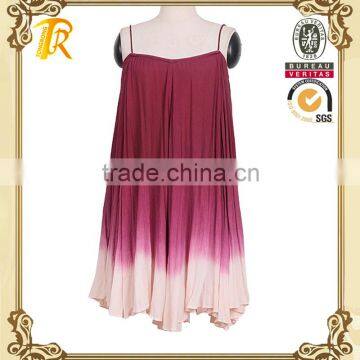 Gradient lady fashion braces skirts dress/female clothing design