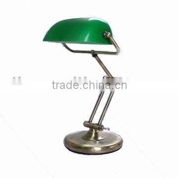 Classic Solid brass banker lamp