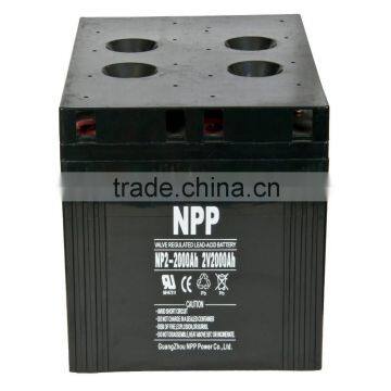 2v2000ah Battery Suppliers NPP Long Life High Performance Battery for SOALR photo-3
