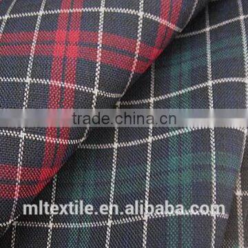 Hotsales 35% WOOL65% POLYESTE clothing fabric wool suit fabrics plaid coat fabric